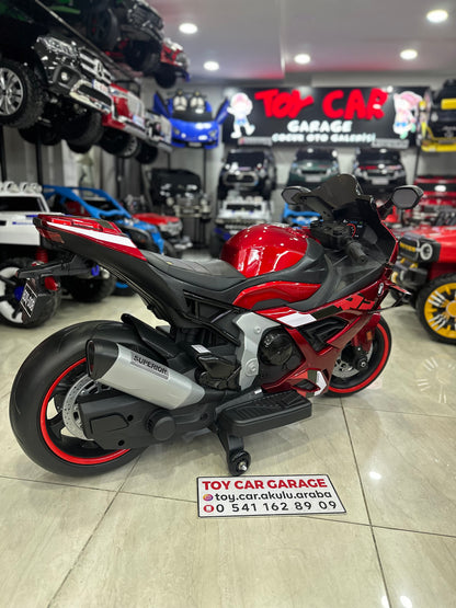 BMW S100RR AKÜLÜ MOTOR 3-9 YAŞ BORDO