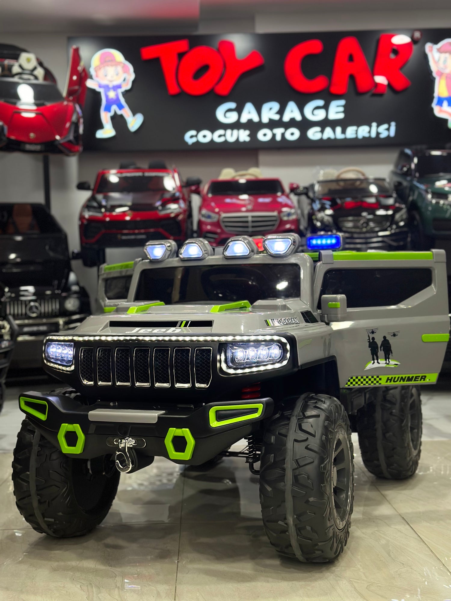DEV JEEP 24W 4*4 GRİ