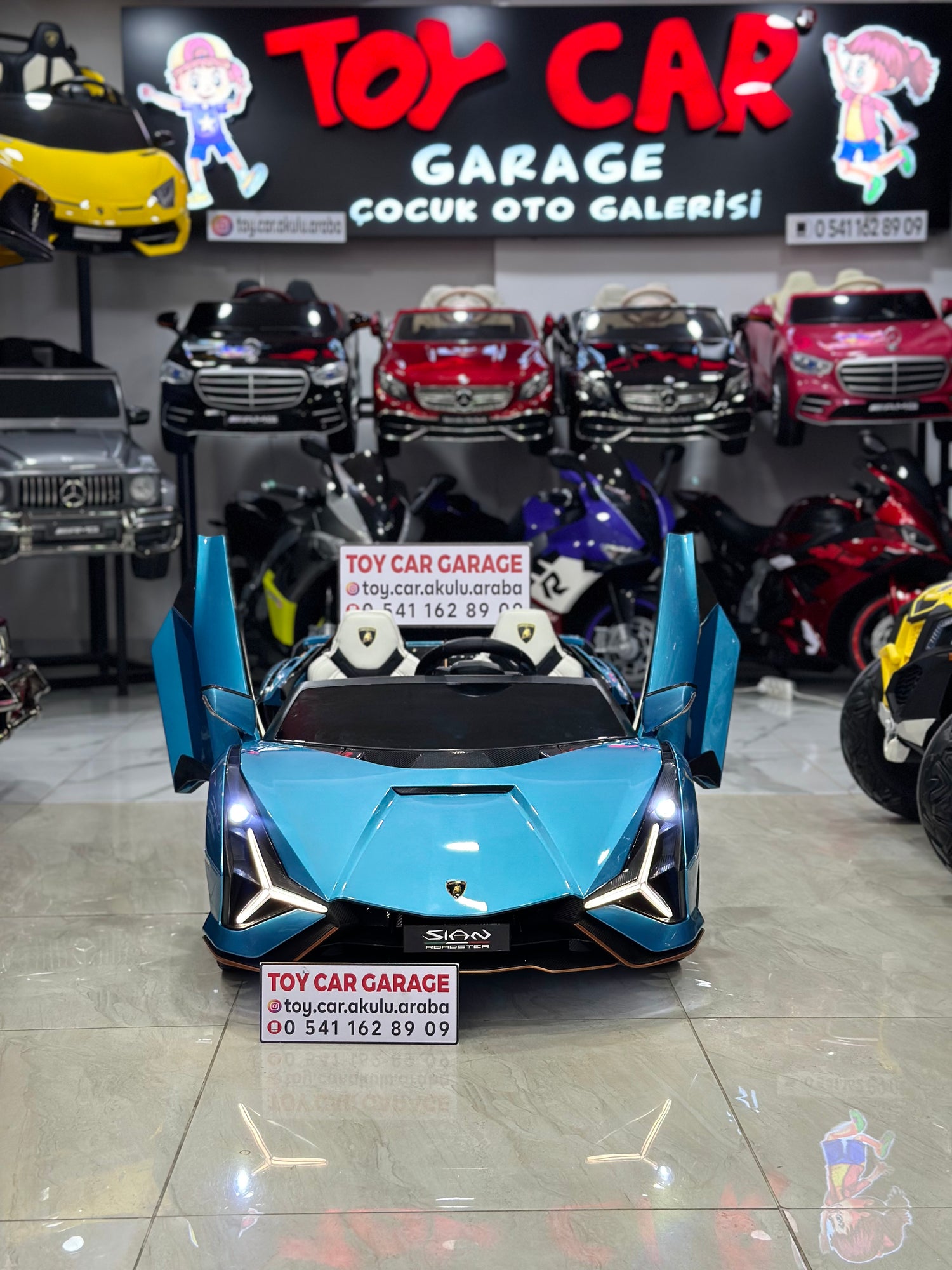 LAMBORGHİNİ SİAN DRİFT ARABASI 24W MAVİ