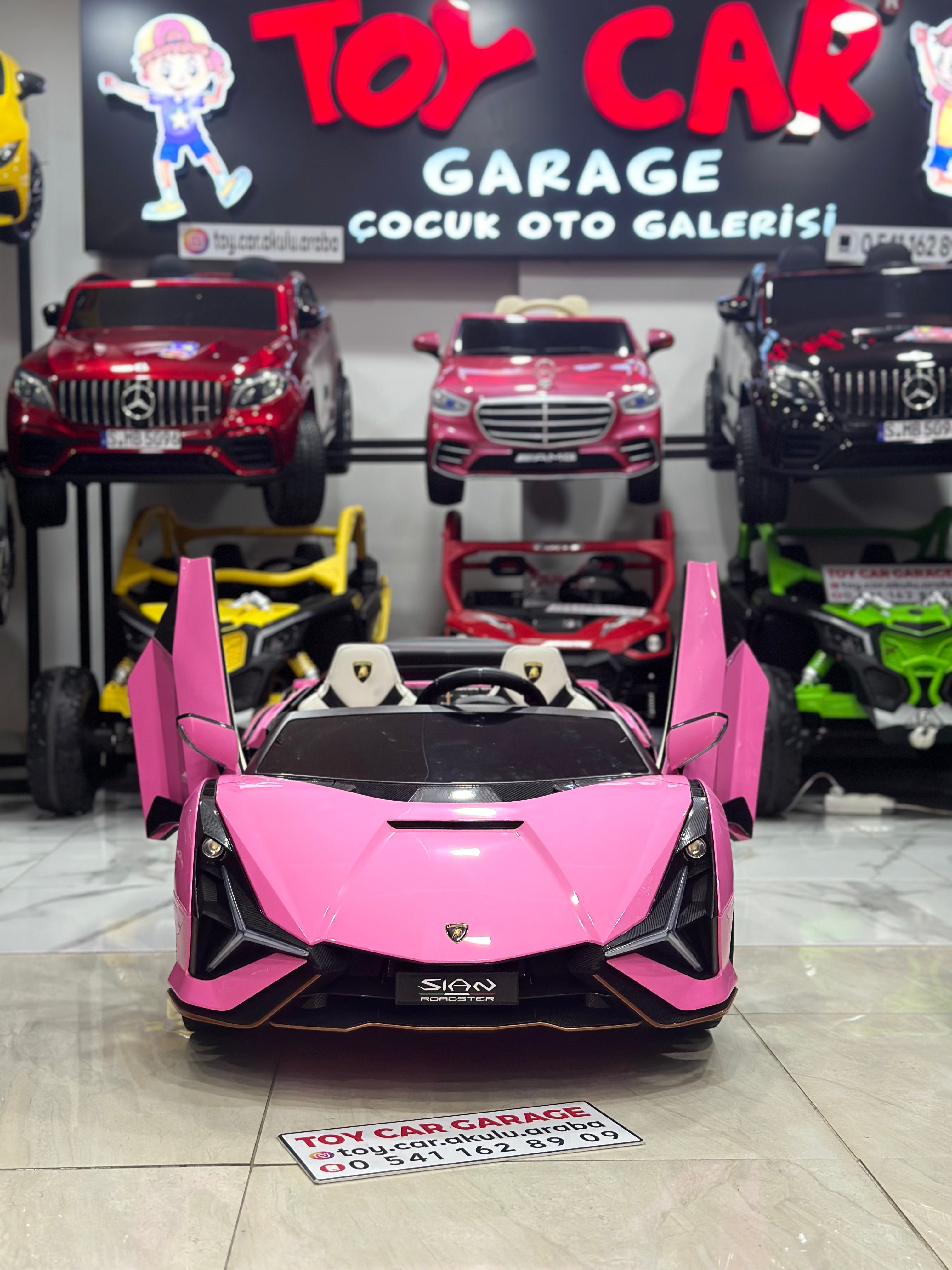 LAMBORGHİNİ SİAN DRİFT ARABASI 24W PEMBE