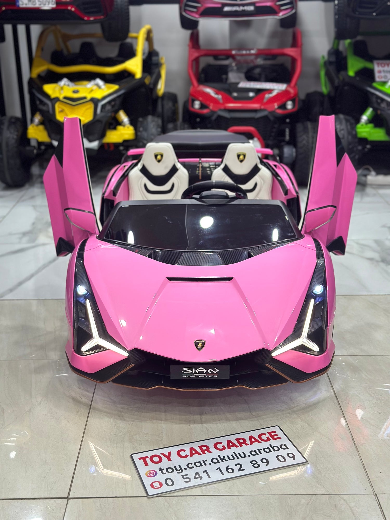 LAMBORGHİNİ SİAN DRİFT ARABASI 24W PEMBE