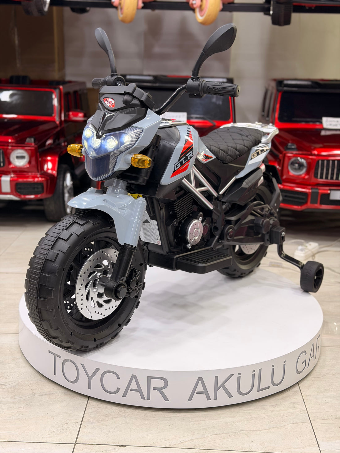 AKÜLÜ MOTOR 12W 3-9 YAŞ  GRİ
