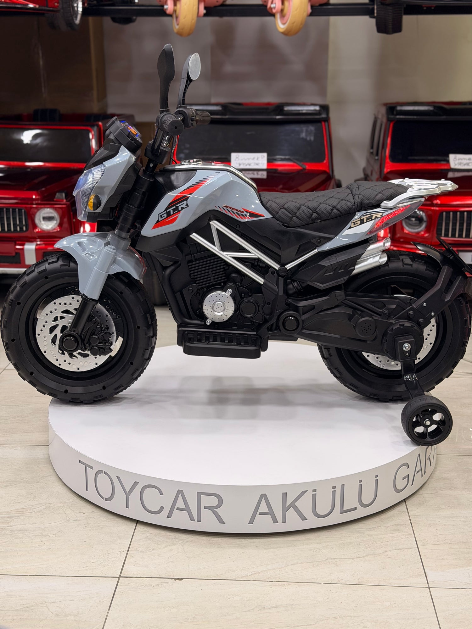 AKÜLÜ MOTOR 12W 3-9 YAŞ  GRİ