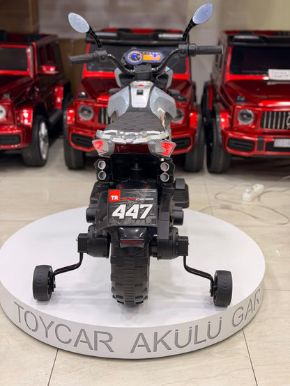 AKÜLÜ MOTOR 12W 3-9 YAŞ  GRİ