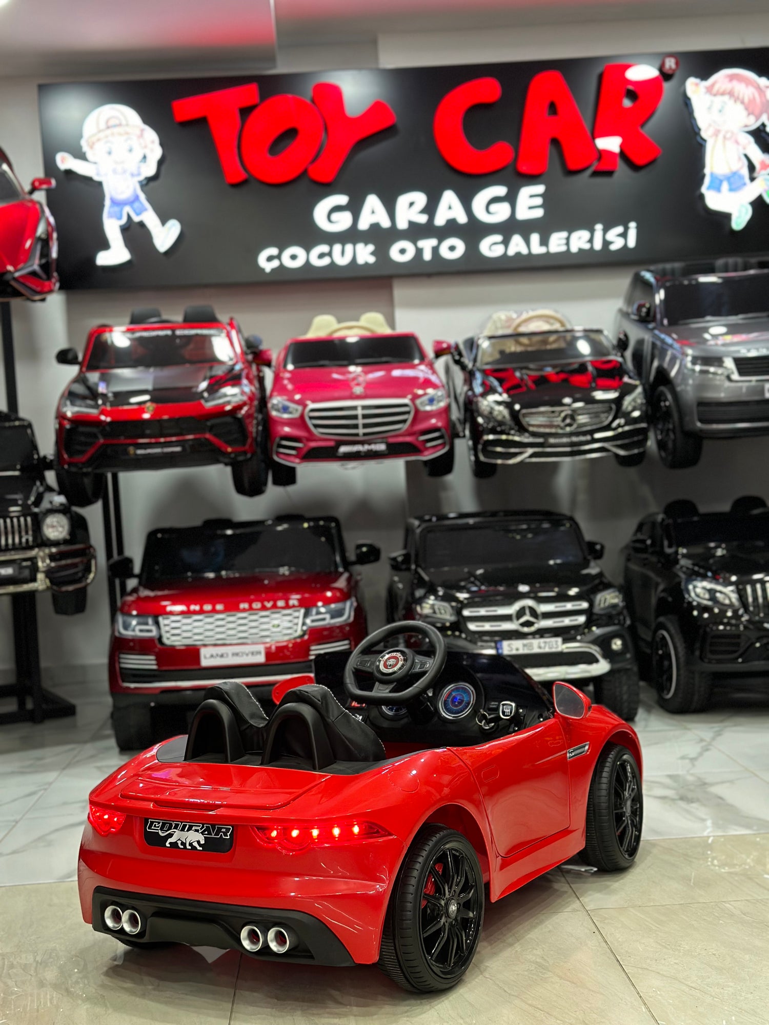 JAGUAR AKÜLÜ ARABA 12W 0-6 YAŞ KIRMIZI