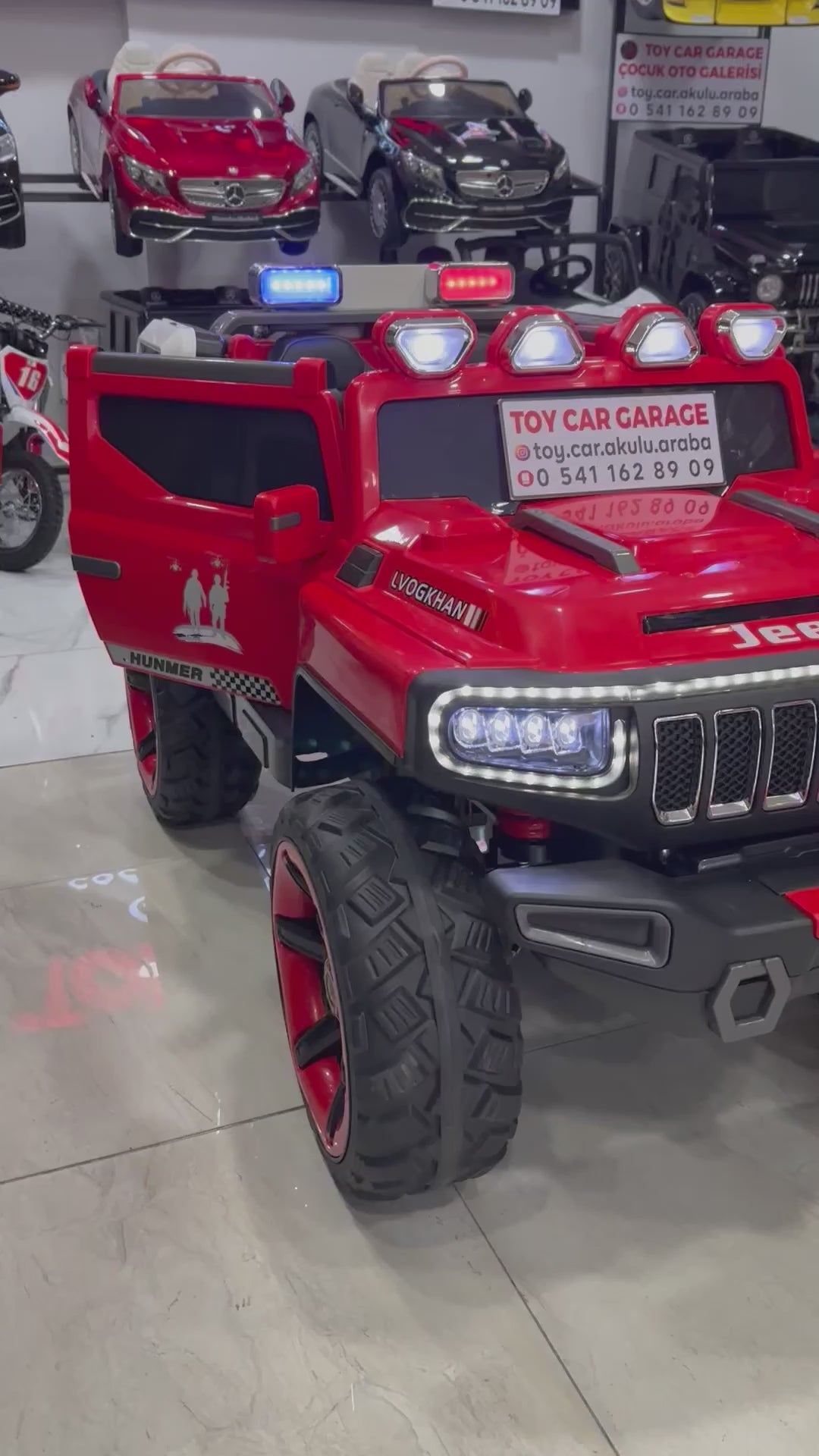 DEV JEEP 24W 4*4 KIRMIZI