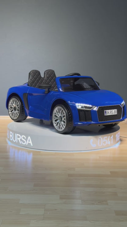 AUDİ AKÜLÜ ARABA 12W 0-6 YAŞ MAVİ