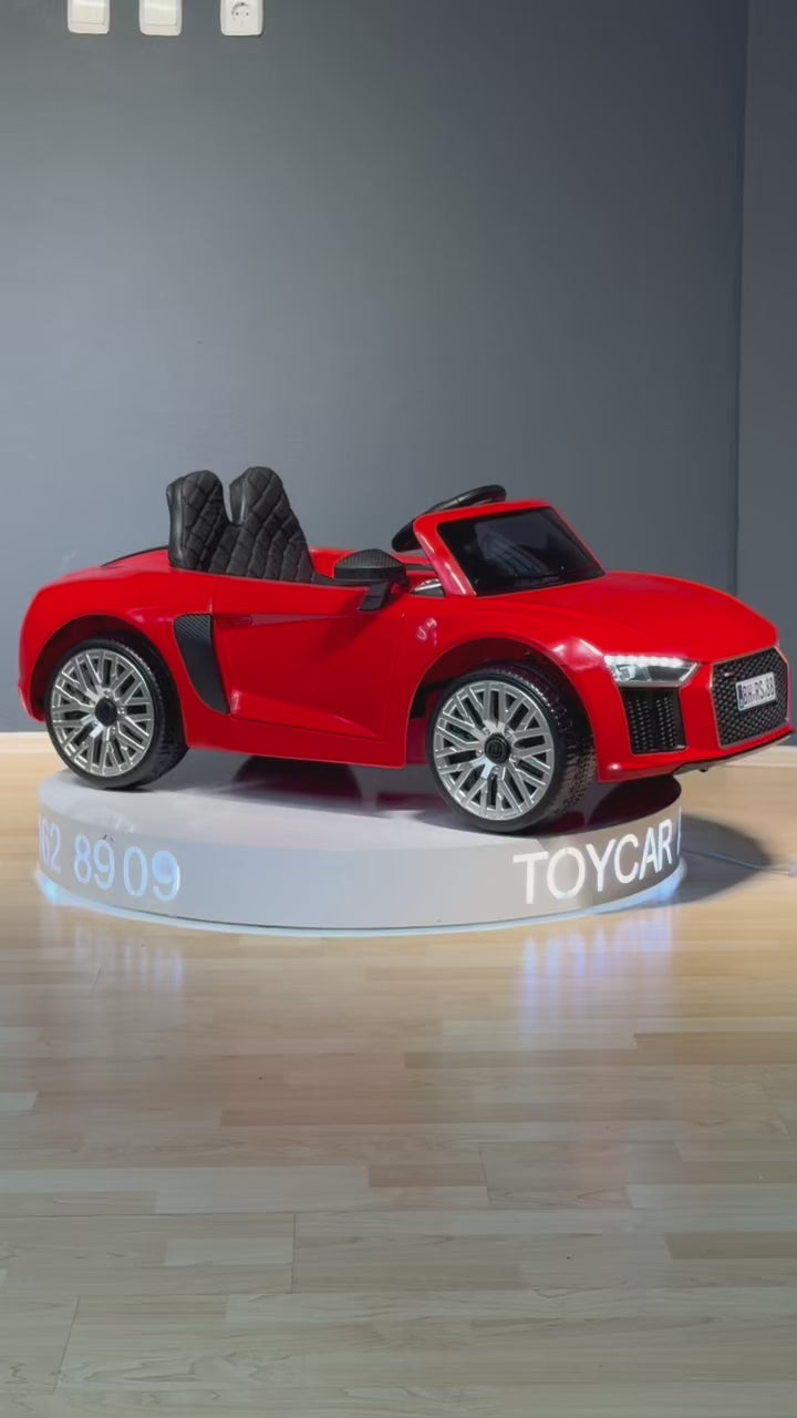 AUDİ AKÜLÜ ARABA 12W 0-6 YAŞ KIRMIZI