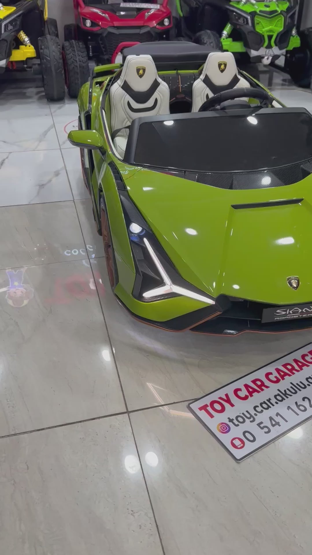 LAMBORGHİNİ SİAN DRİFT ARABASI 24W YEŞİL
