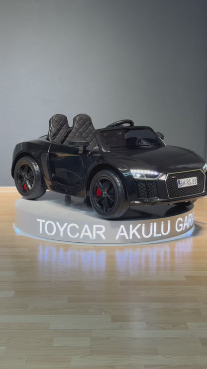 AUDİ AKÜLÜ ARABA EVA LASTİK 12W 0-6 YAŞ SİYAH