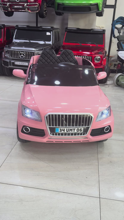 AUDİ AKÜLÜ ARABA 12W 0-6 YAŞ PEMBE