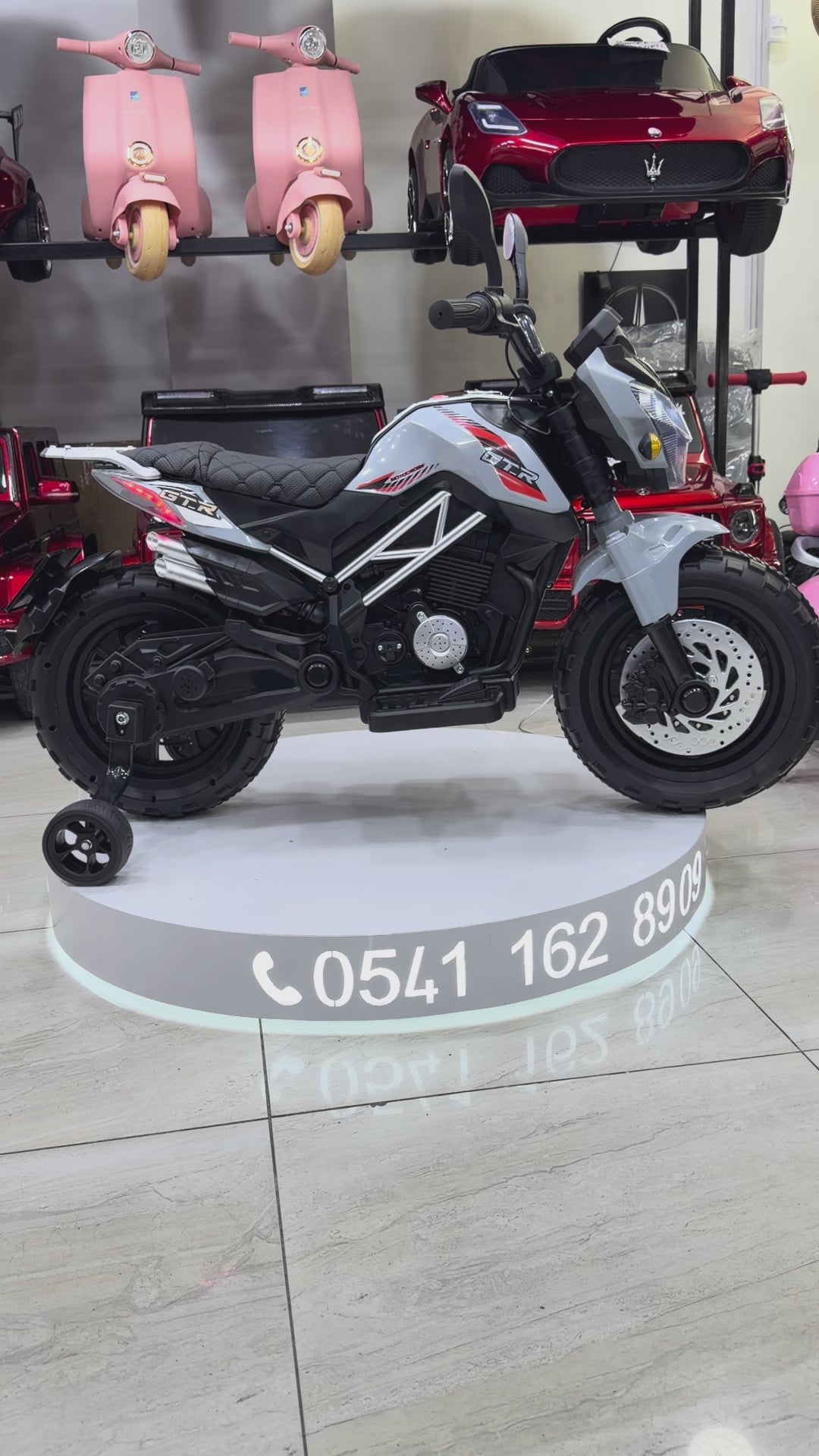 AKÜLÜ MOTOR 12W 3-9 YAŞ  GRİ