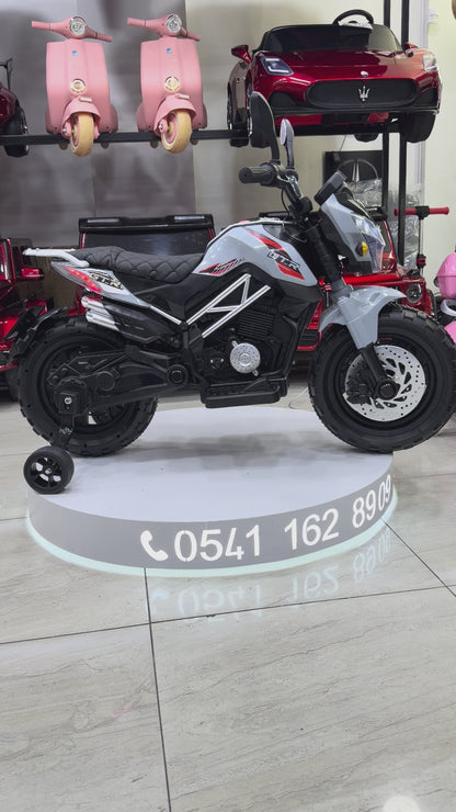 AKÜLÜ MOTOR 12W 3-9 YAŞ  GRİ