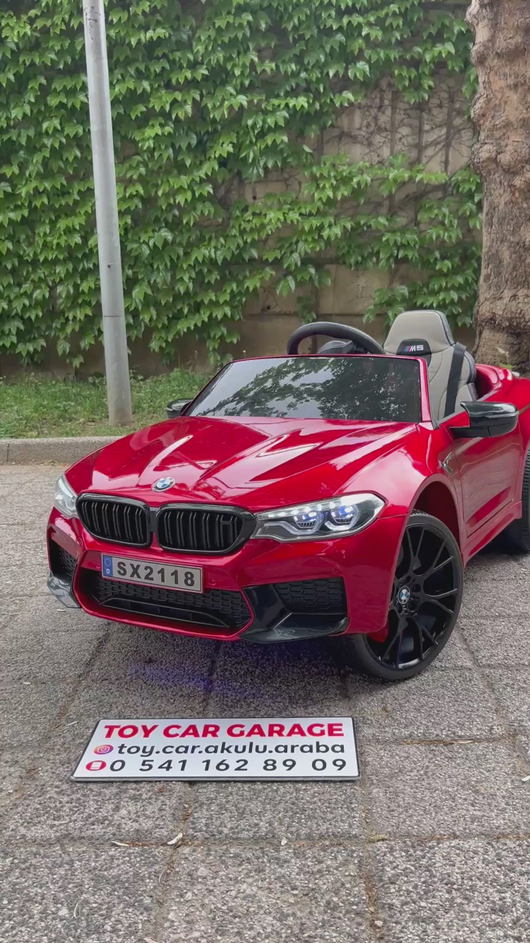 ORJİNAL LİSANSLI BMW M5  AKÜLÜ ARABA 24W 0-6 YAŞ BORDO