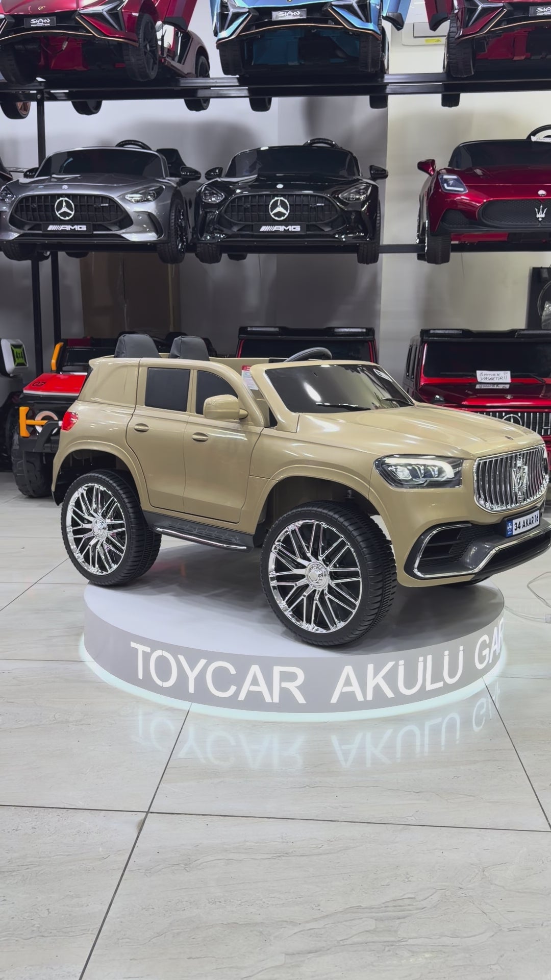 MASERATİ AKÜLÜ ARABA 12W 0-6 YAŞ KUM