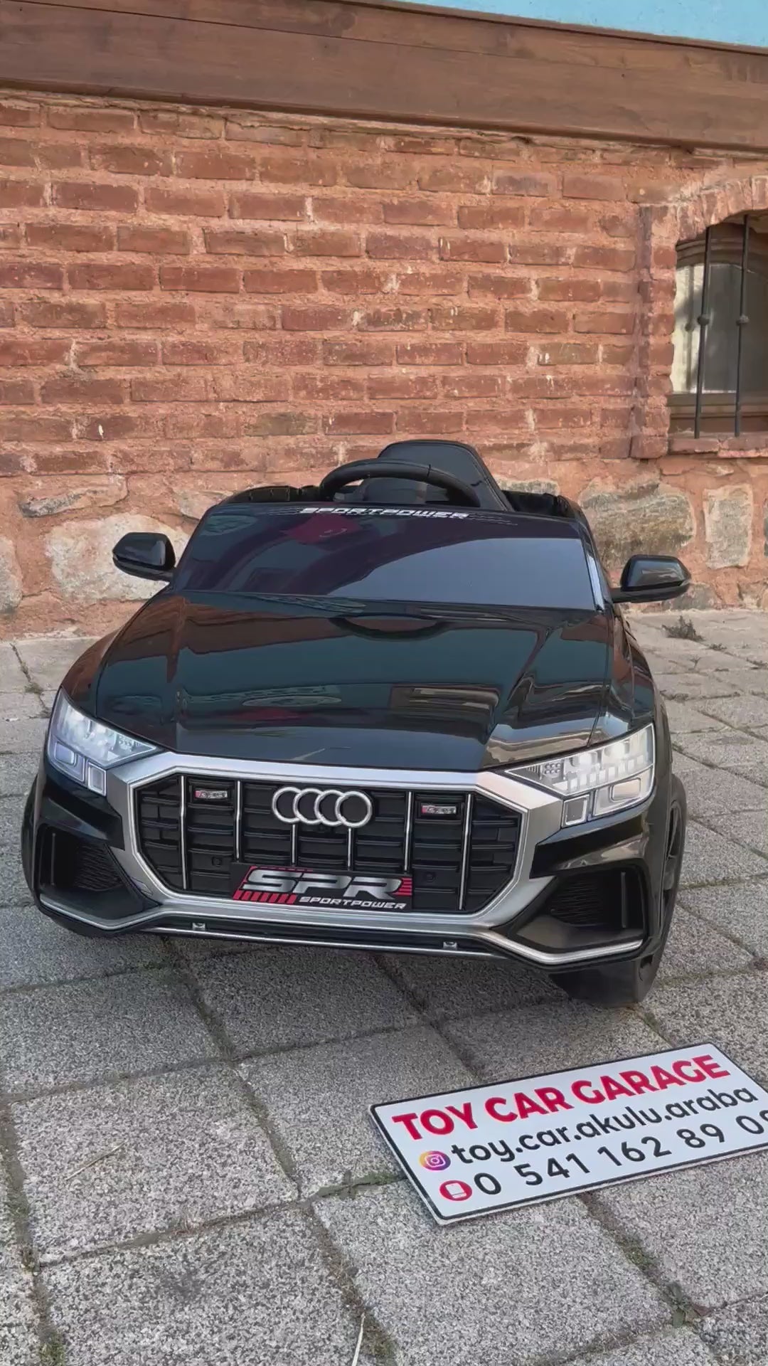 AUDİ AKÜLÜ ARABA 12W 0-6 YAŞ SİYAH