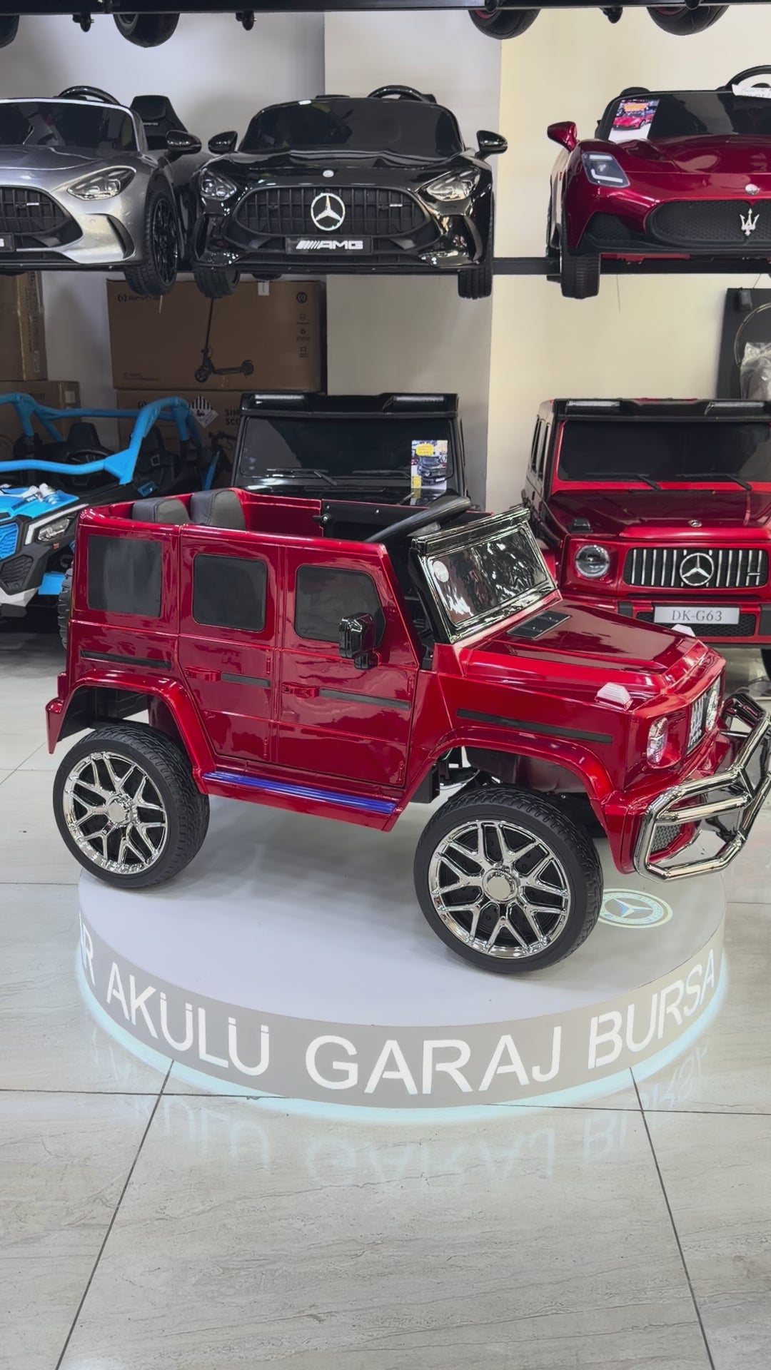 MERCEDES G63 KÜÇÜK BOY 12W 0-6 YAŞ BORDO