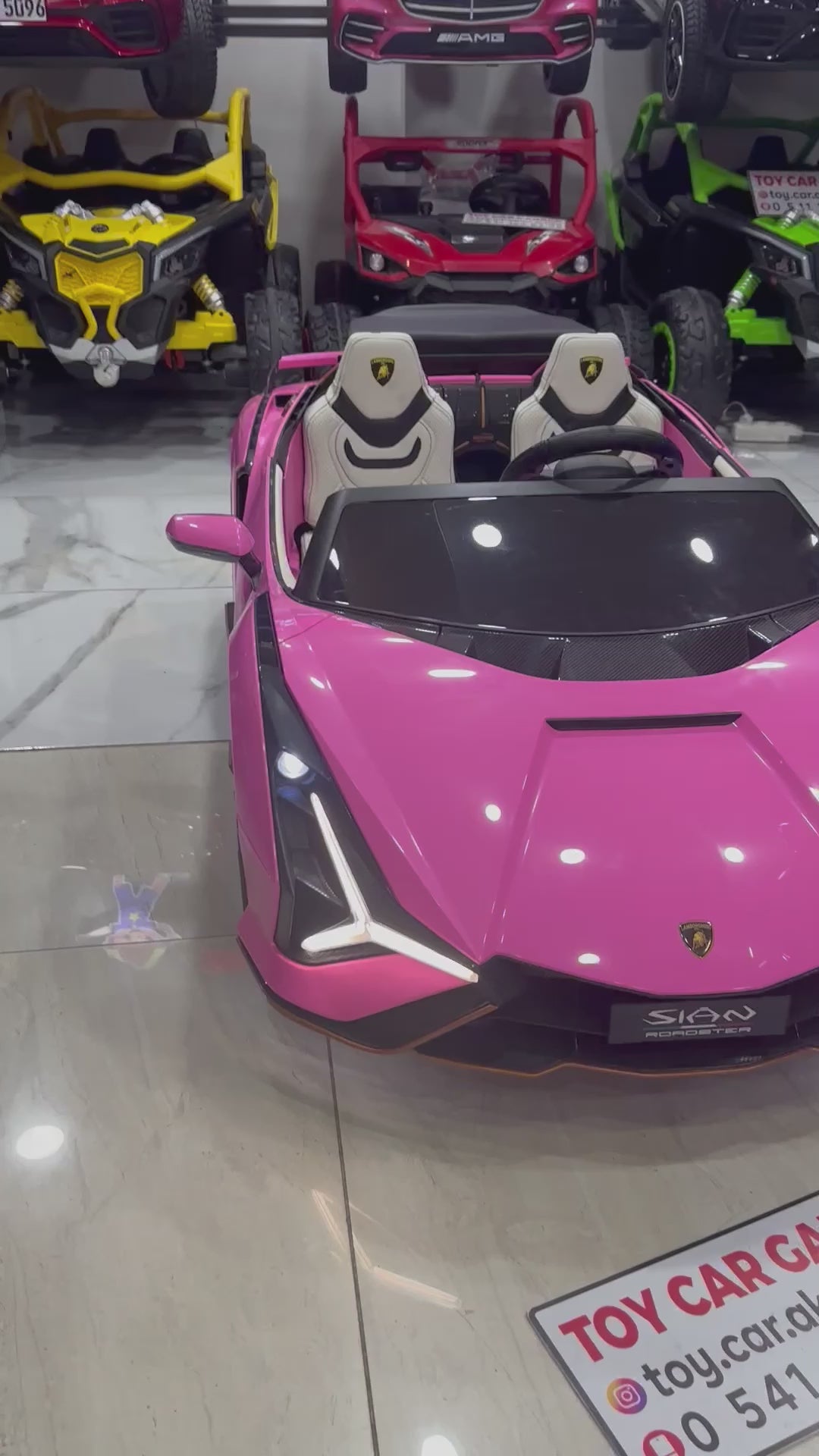 LAMBORGHİNİ SİAN DRİFT ARABASI 24W PEMBE