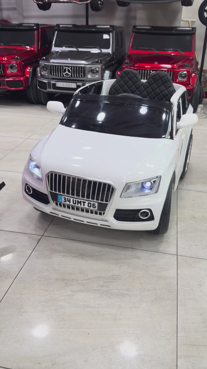 AUDİ AKÜLÜ ARABA 12W 0-6 YAŞ BEYAZ